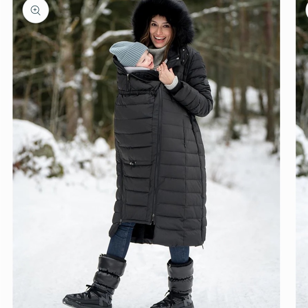 Seraphine Black Puffer 3-in-1